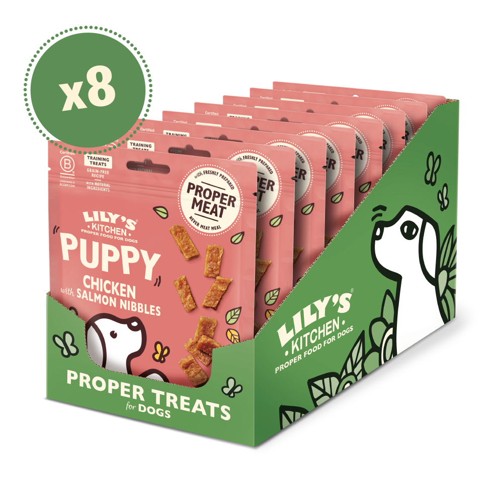 Chicken Nibbles with Salmon Puppy Treats (8 x 70g)
