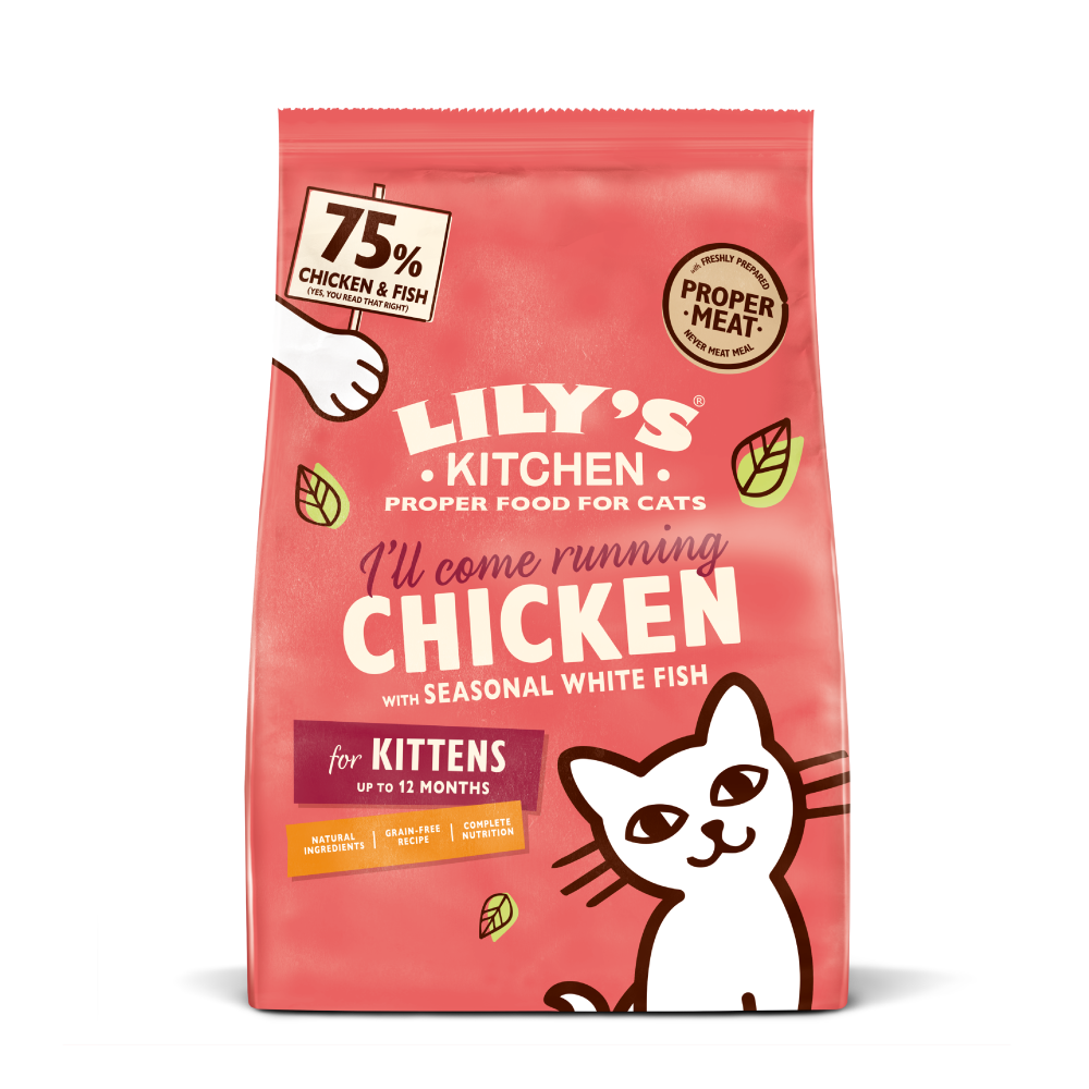 Chicken with White Fish Kitten Dry Food (800g)