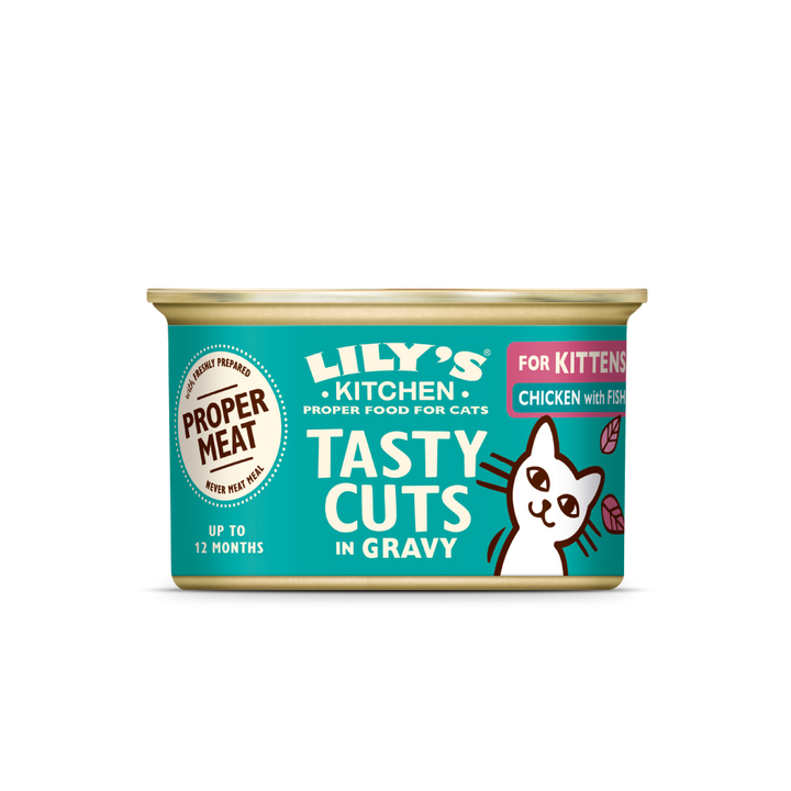 Chicken with Fish Tasty Cuts in Gravy for Kittens (85g)