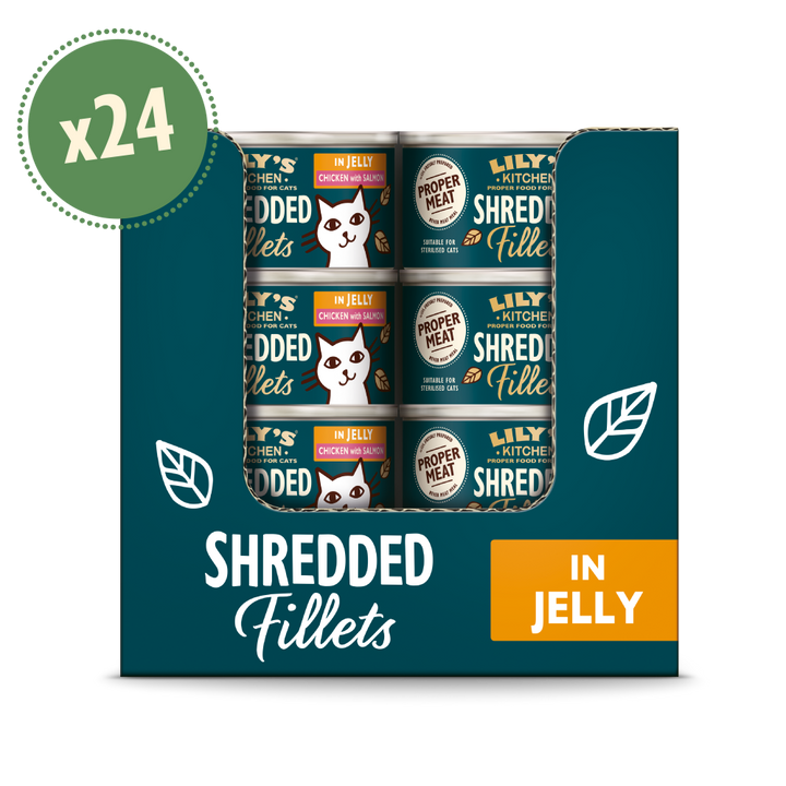 Chicken with Salmon Shredded Fillets in Jelly (24 x 70g)