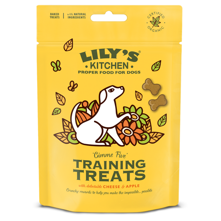 Organic Training Treats with Cheese & Apple (80g)