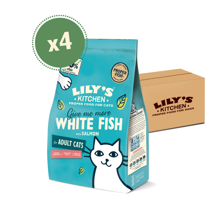 White Fish with Salmon Dry Food (4 x 2kg)