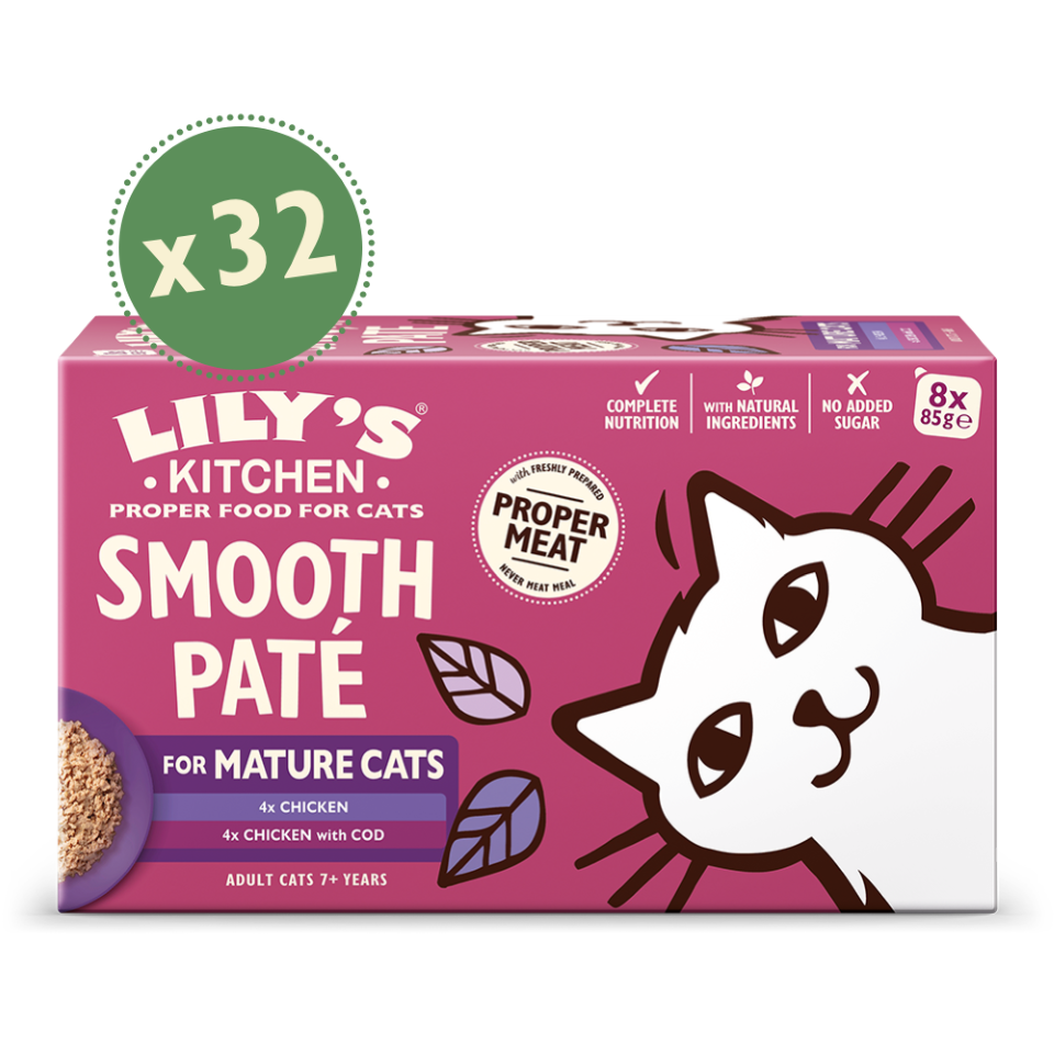 Paté Selection Multipack for Mature Cats (32 x 85g)