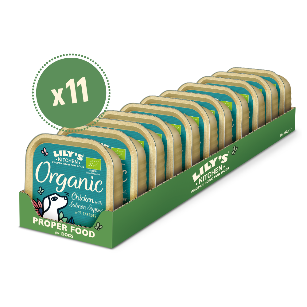 Organic Chicken with Salmon Supper (11 x 150g)