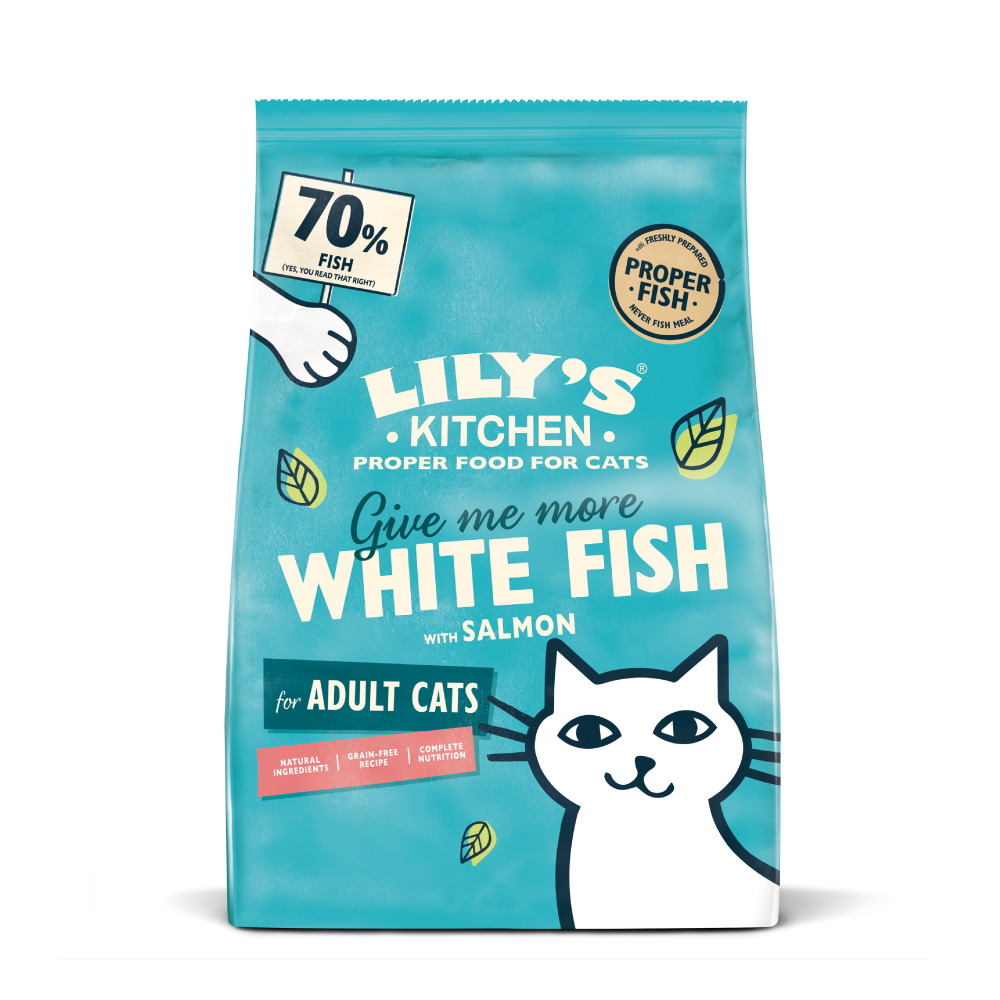 White Fish with Salmon Dry Food