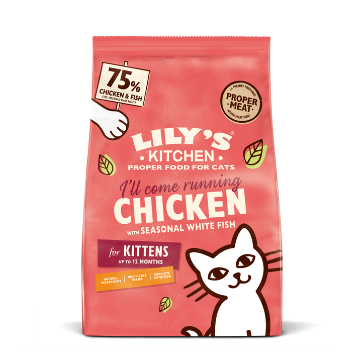 Chicken with White Fish Kitten Dry Food (800g)