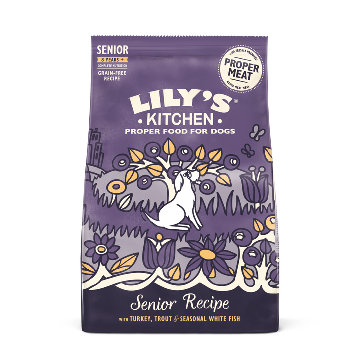 Turkey & Trout Dry Food for Senior Dogs